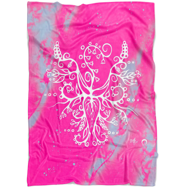Lily of the Valley Fleece Blanket by Miigizi